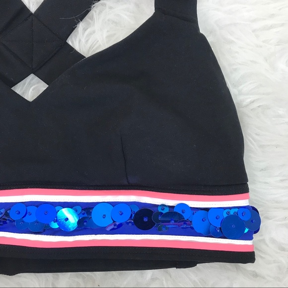 No Ka Oi sequin trim sports bra - Picture 2 of 4